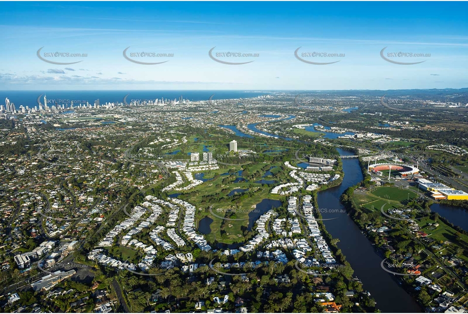 Royal Pines Benowa QLD Aerial Photography