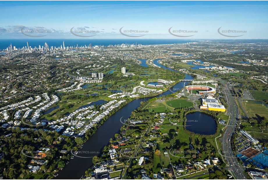 Aerial Photo Carrara QLD Aerial Photography