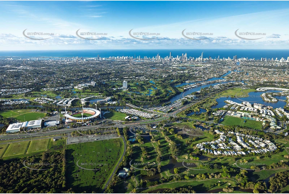Aerial Photo Carrara QLD Aerial Photography