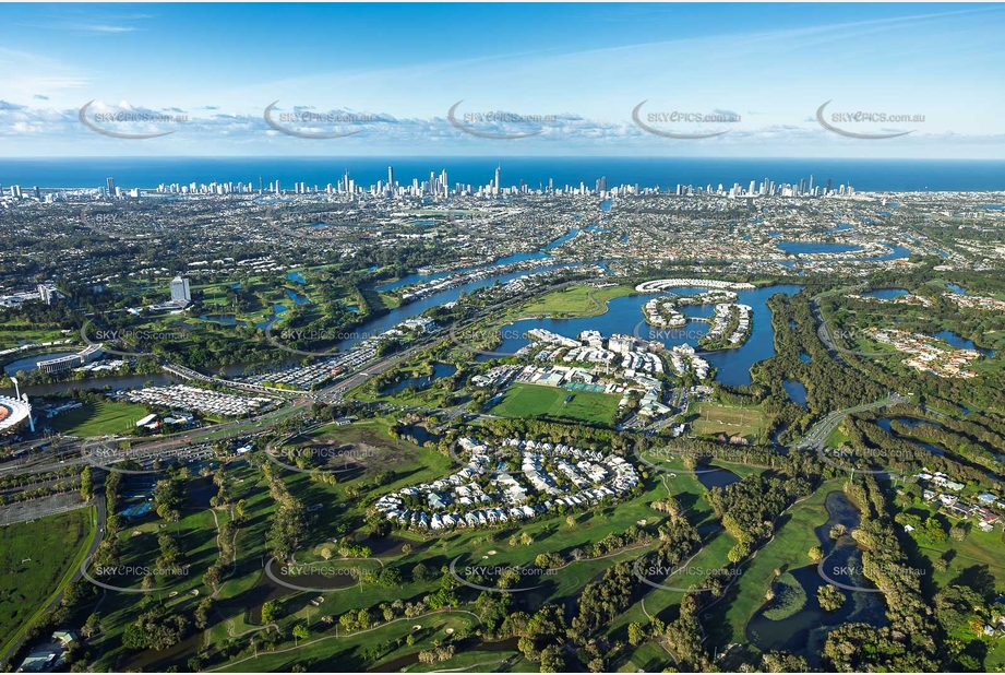 Aerial Photo Carrara QLD Aerial Photography