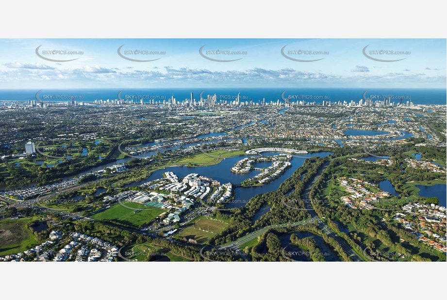Emerald Lakes Carrara QLD Aerial Photography