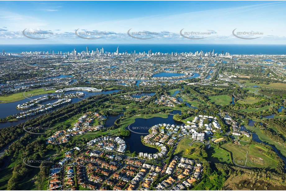 Palm Meadows Carrara QLD Aerial Photography