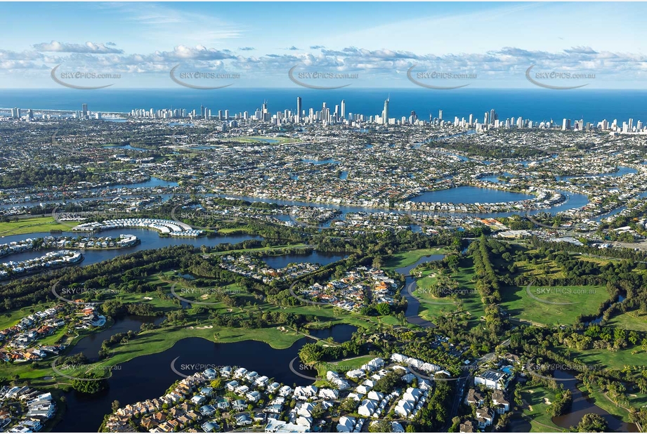 Palm Meadows Carrara QLD Aerial Photography