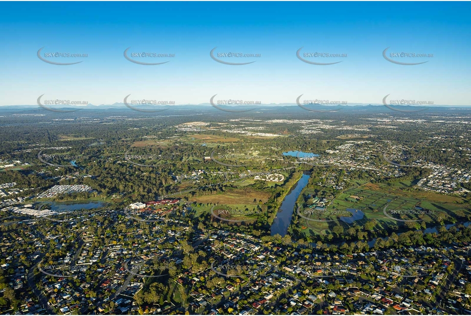 Logan River at Bethania QLD Aerial Photography