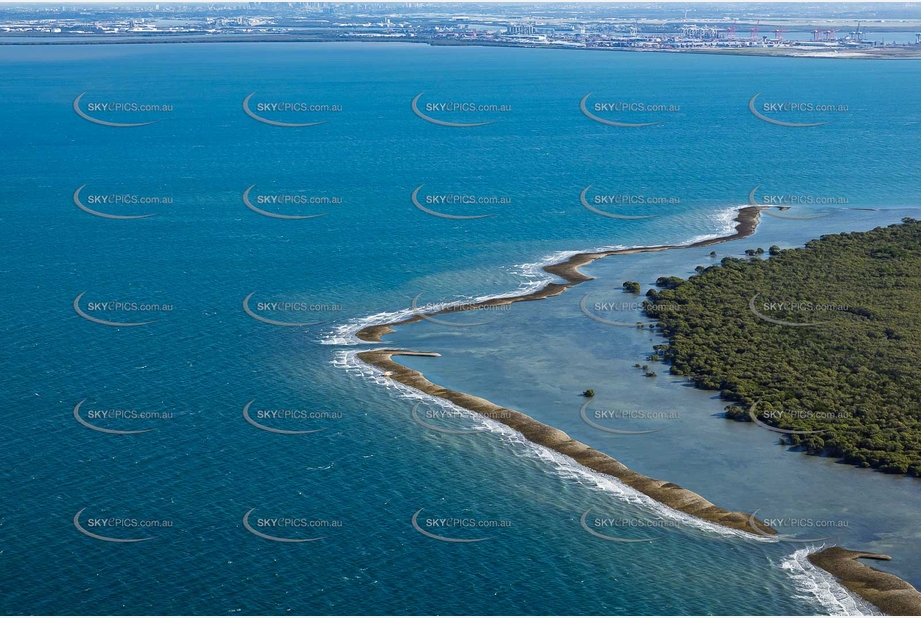 Mud Island Moreton Bay QLD Aerial Photography