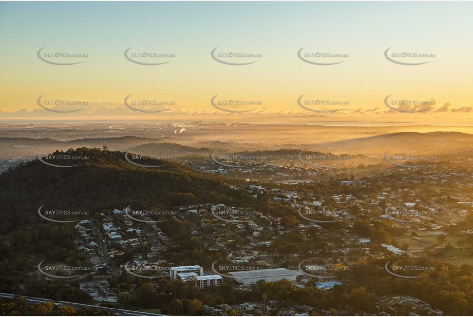 Early Morning Aerial Photo Upper Mount Gravatt QLD