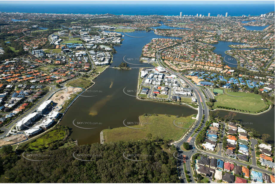 Aerial Photo Varsity Lakes QLD Aerial Photography