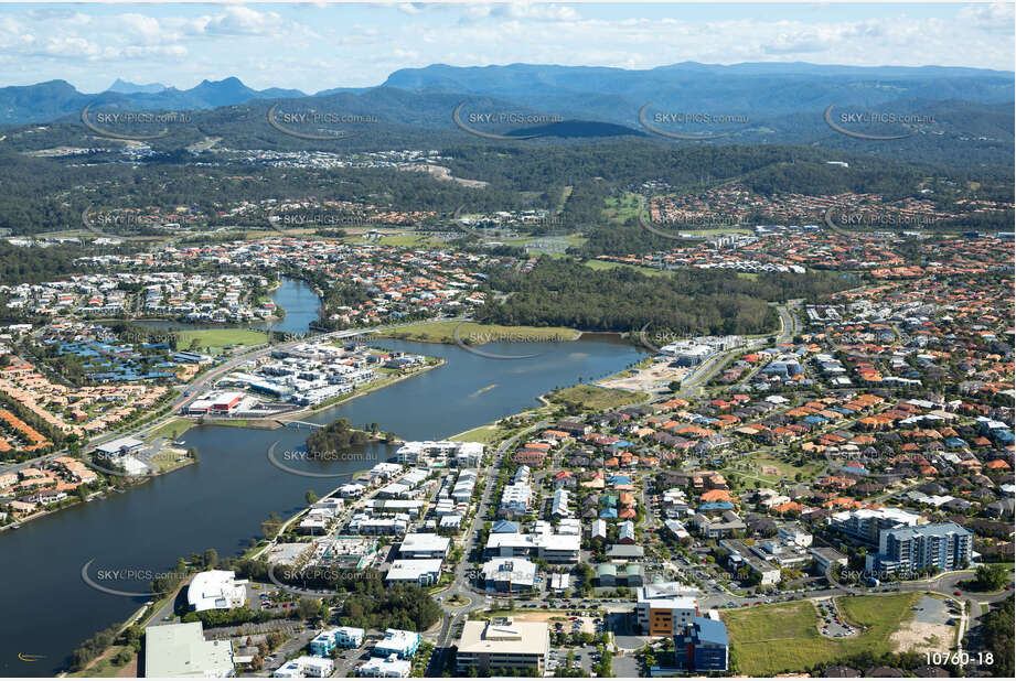 Aerial Photo Varsity Lakes QLD Aerial Photography