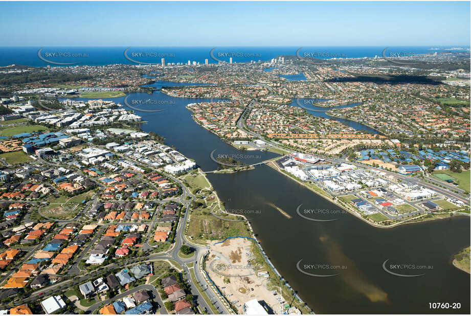 Aerial Photo Varsity Lakes QLD Aerial Photography