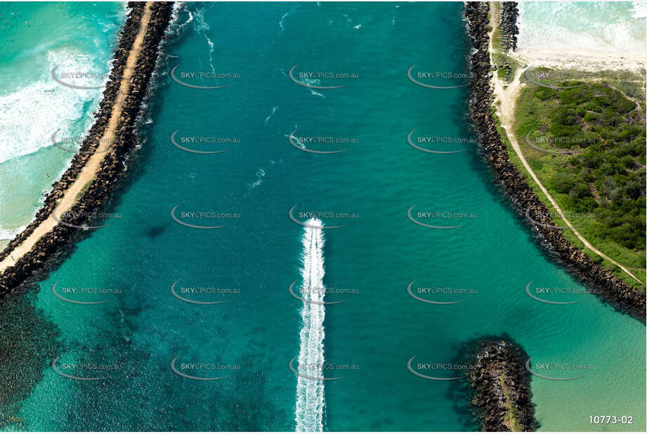 Jet Ski on the Tweed River NSW Aerial Photography