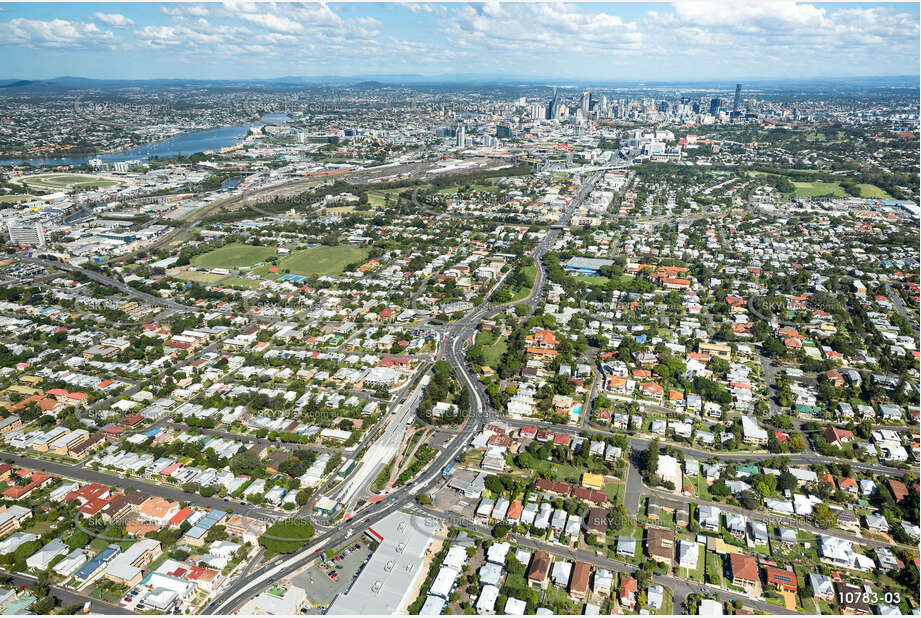 Lutwyche Road & Airport Link - Windsor QLD Aerial Photography