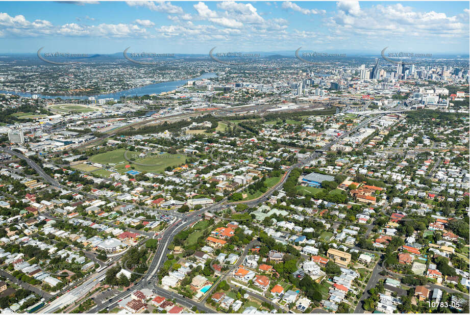 Lutwyche Road & Airport Link - Windsor QLD Aerial Photography