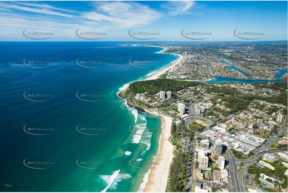 Aerial Photo of Burleigh Heads QLD Aerial Photography
