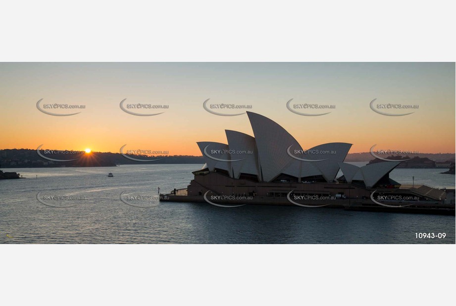 Sydney Opera House at Dusk Aerial Photography