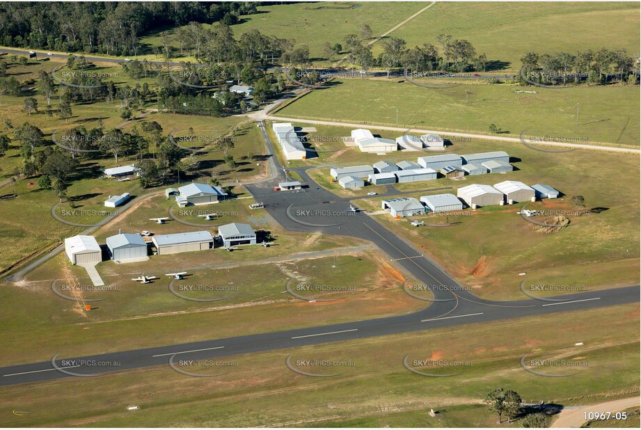 Aerial Photo of Gympie Airport - Kybong QLD Aerial Photography