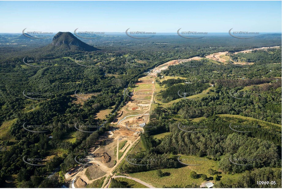 Farm Land & Mt Cooroora at Federal near Pomona Aerial Photography