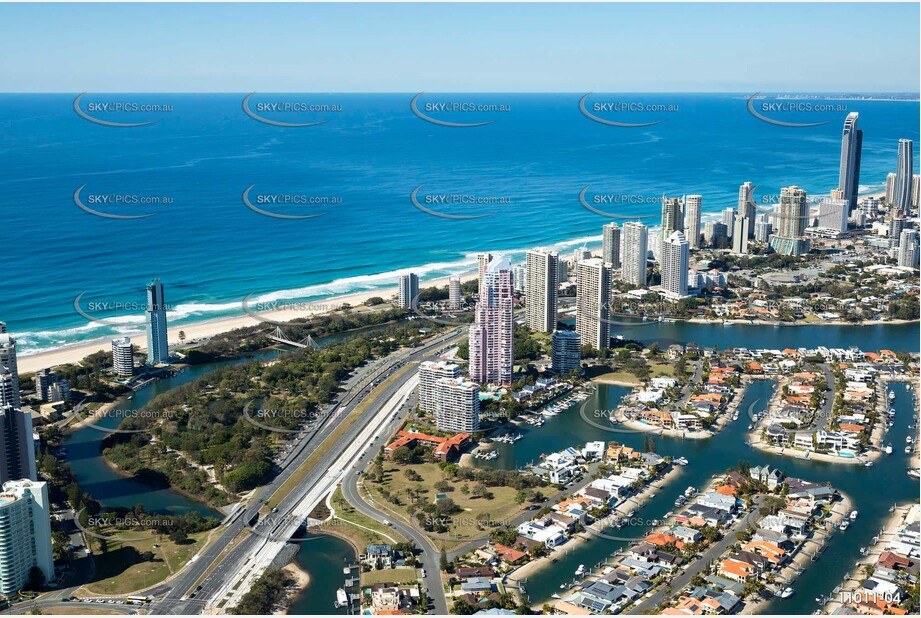 Macintosh Island Park - Surfers Paradise QLD Aerial Photography