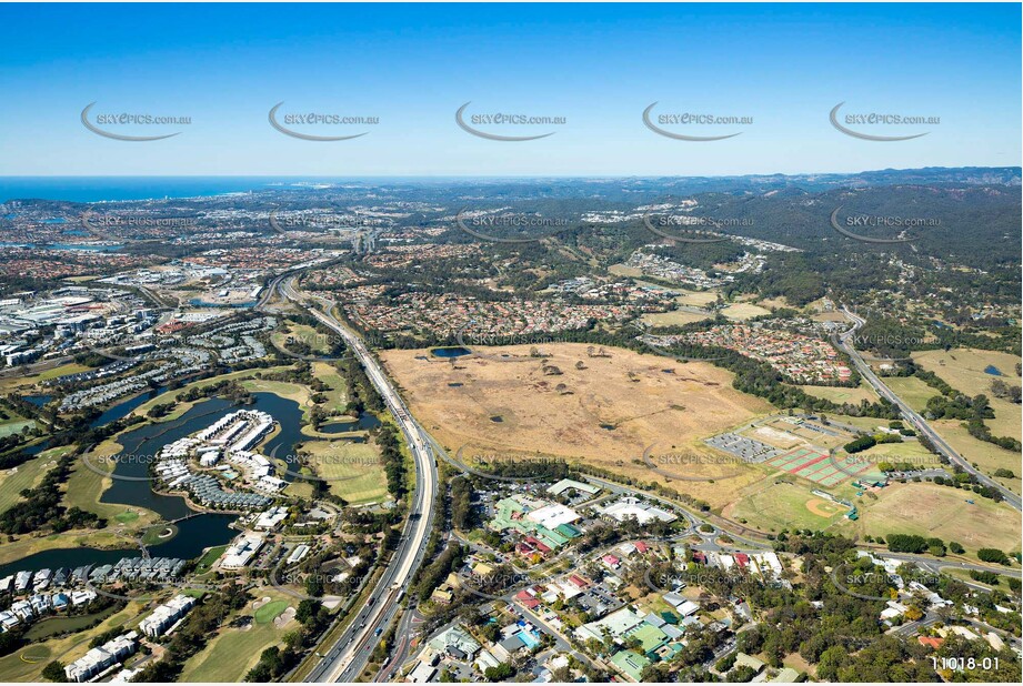 Looking from Mudgeeraba to Robina QLD Aerial Photography