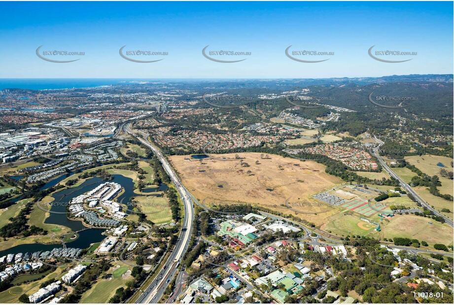 Looking from Mudgeeraba to Robina QLD Aerial Photography