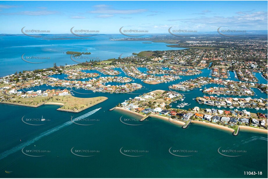 Aerial Photo of Cleveland & Raby Bay QLD Aerial Photography