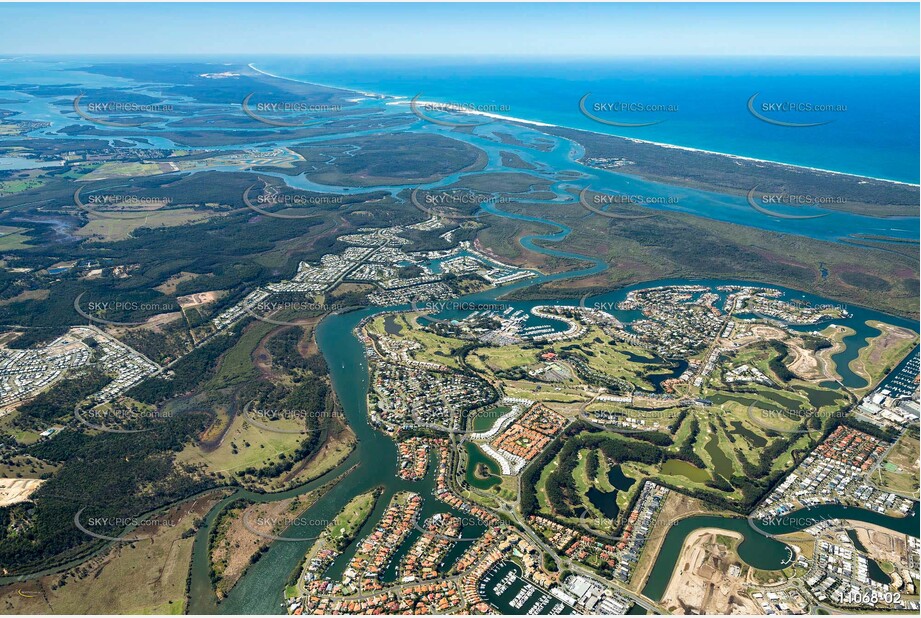 High Altitude Photo of Sanctuary Cove - Hope Island QLD Aerial Photography