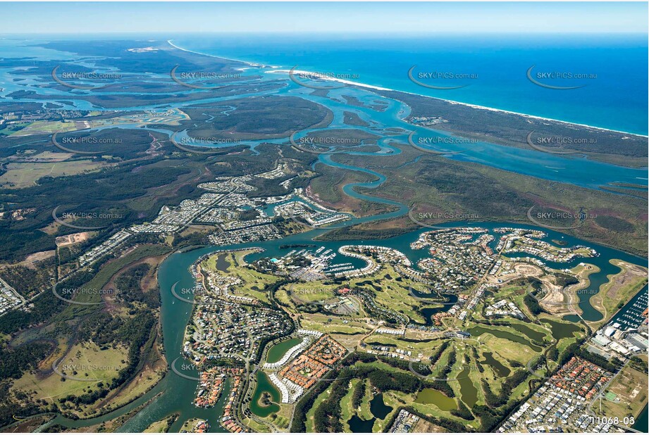 High Altitude Photo of Sanctuary Cove - Hope Island QLD Aerial Photography