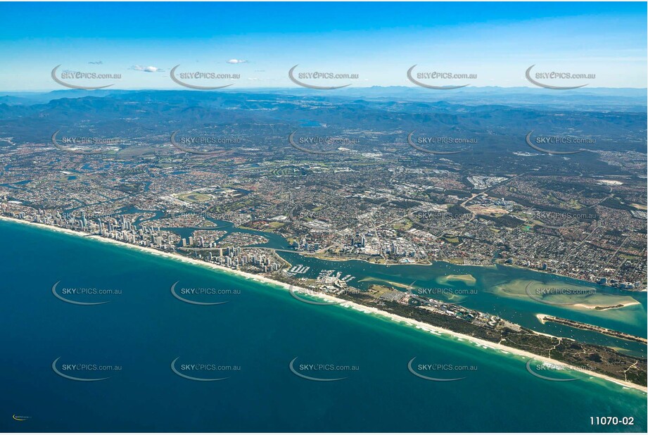 A view of Southport from 8000ft QLD Aerial Photography