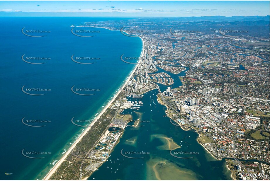 A view of Southport from 8000ft QLD Aerial Photography