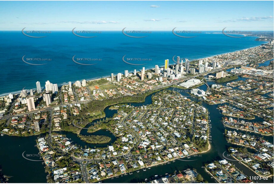 Aerial Photo Broadbeach Waters QLD Aerial Photography