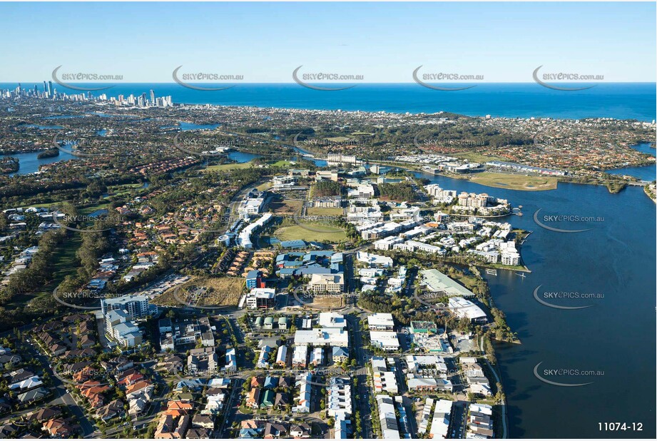 Aerial Photo Varsity Lakes QLD Aerial Photography