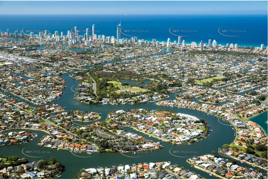 The Sorrento Area of Benowa QLD Aerial Photography