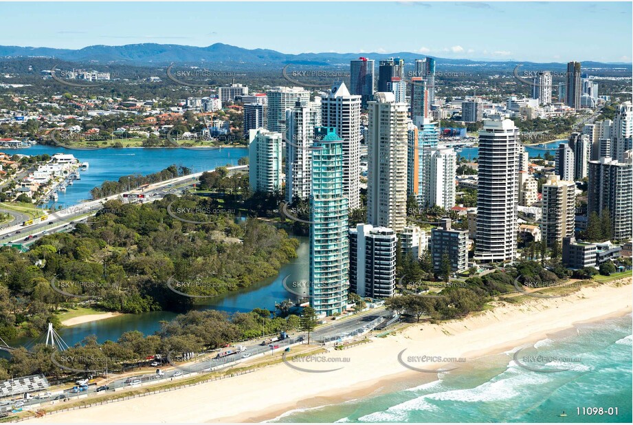 Aerial Photo of Main Beach QLD Aerial Photography