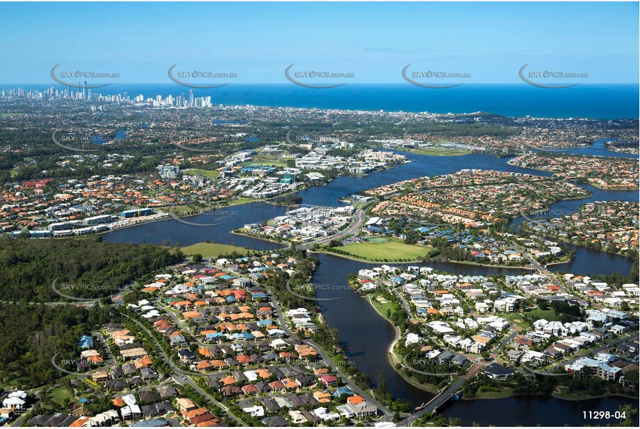 Aerial Photo Varsity Lakes QLD Aerial Photography