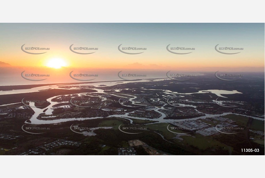 Oyster Cove & Monterey Keys at Dawn QLD Aerial Photography