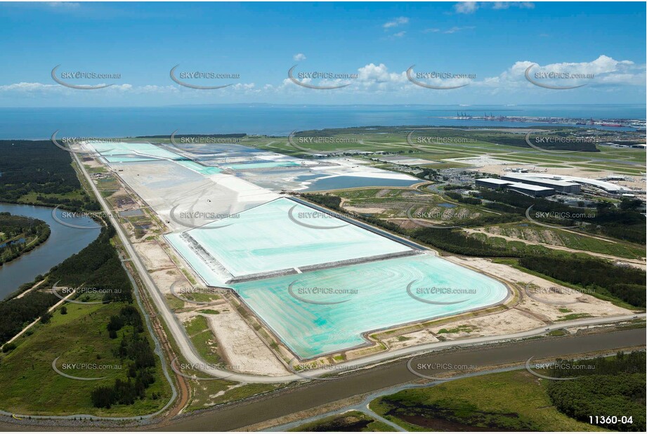 Runway Construction Brisbane Airport QLD Aerial Photography