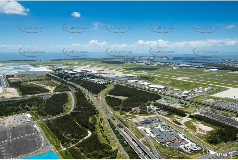 Runway Construction Brisbane Airport QLD Aerial Photography