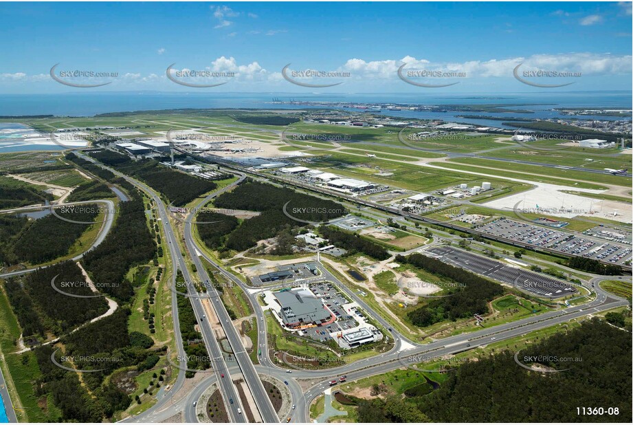 Runway Construction Brisbane Airport QLD Aerial Photography