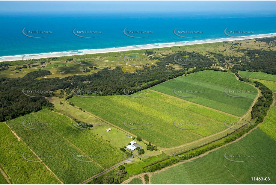 Sugar Cane Land East Wardell NSW Aerial Photography