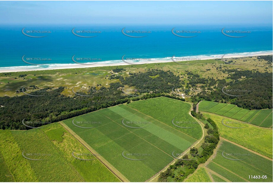 Sugar Cane Land East Wardell NSW Aerial Photography