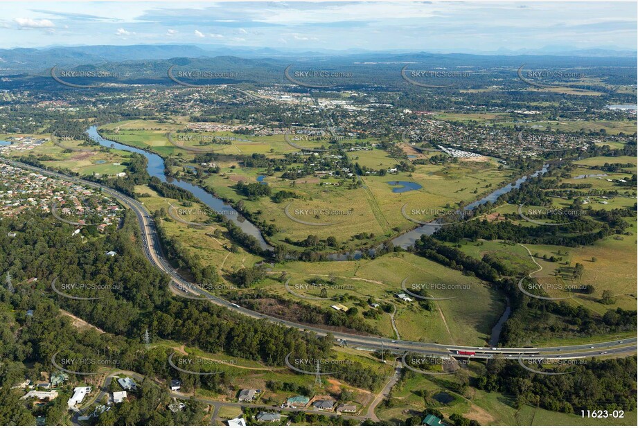 Logan Motorway at Tanah Merah QLD Aerial Photography