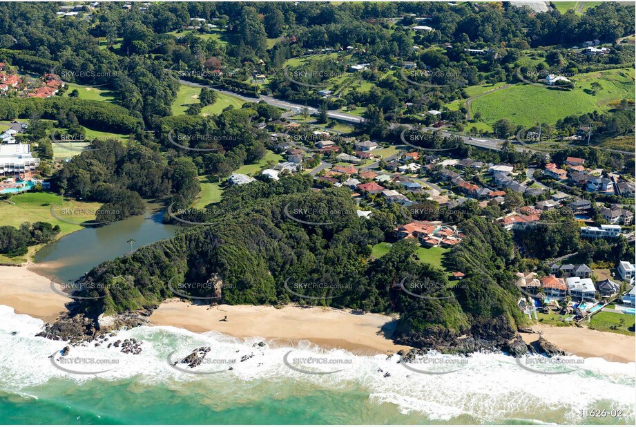 Aerial Photo Sapphire Beach NSW Aerial Photography