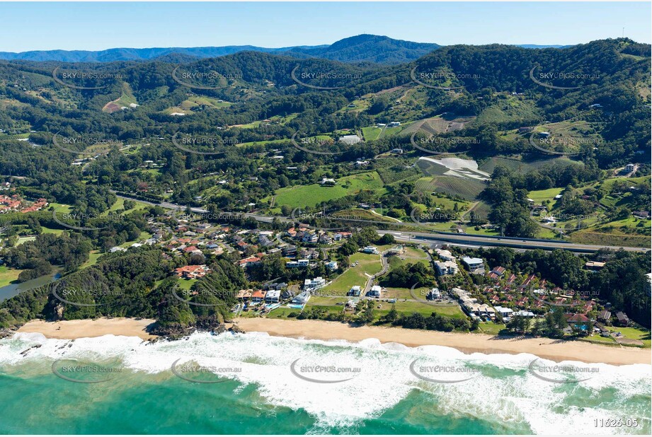 Aerial Photo Sapphire Beach NSW Aerial Photography