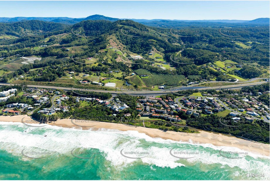 Aerial Photo Sapphire Beach NSW Aerial Photography