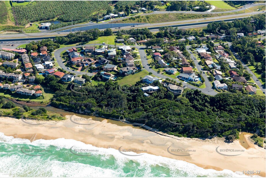 Aerial Photo Sapphire Beach NSW Aerial Photography