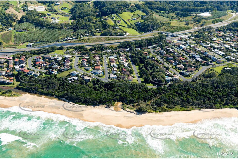 Aerial Photo Sapphire Beach NSW Aerial Photography