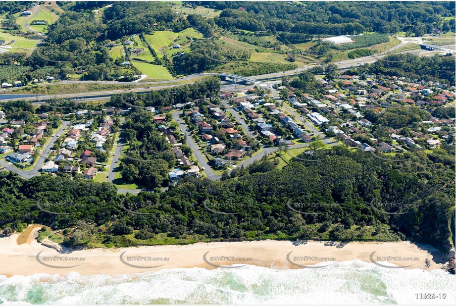 Aerial Photo Sapphire Beach NSW Aerial Photography