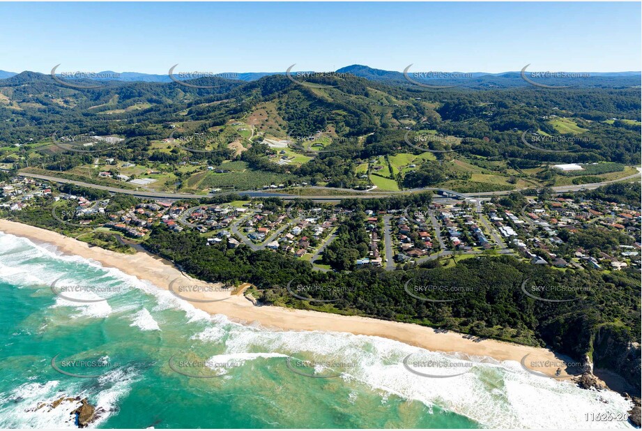 Aerial Photo Sapphire Beach NSW Aerial Photography