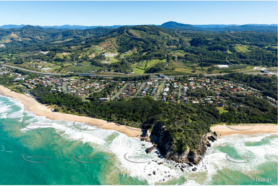 Aerial Photo Sapphire Beach NSW Aerial Photography