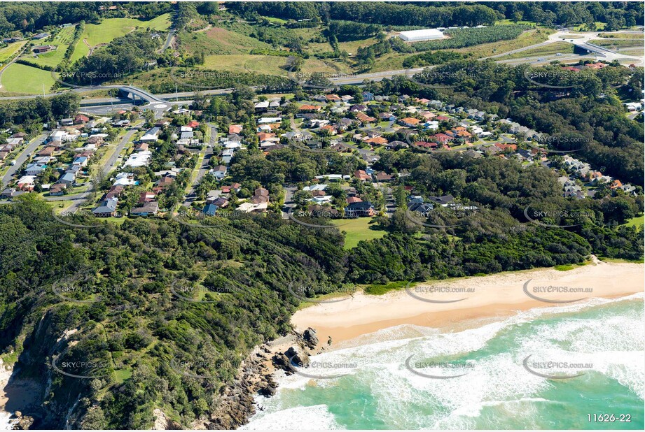 Aerial Photo Sapphire Beach NSW Aerial Photography