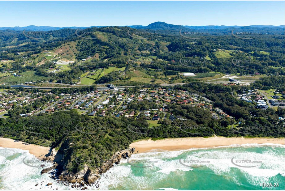 Aerial Photo Sapphire Beach NSW Aerial Photography
